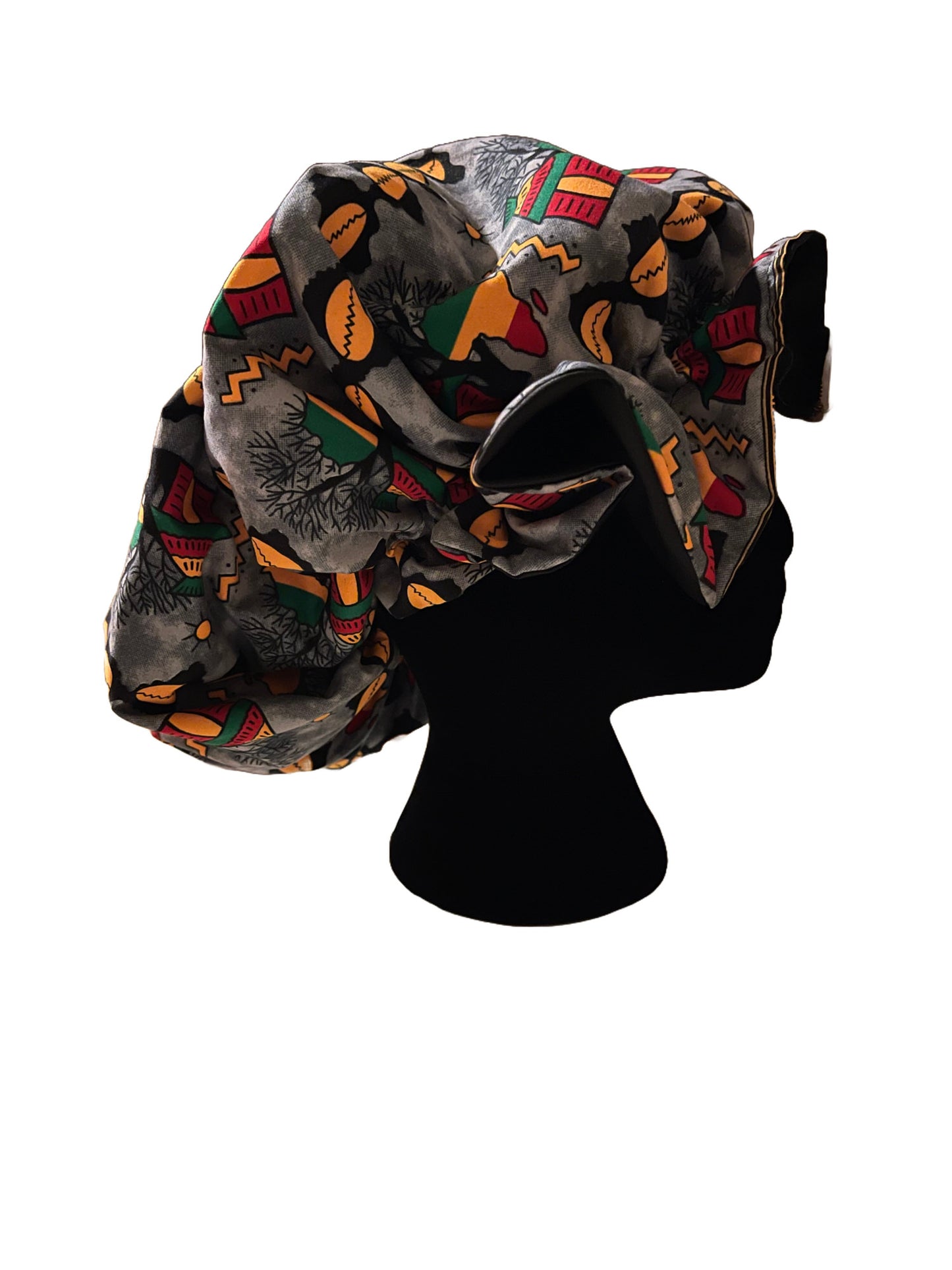 African Print Hair Bonnet