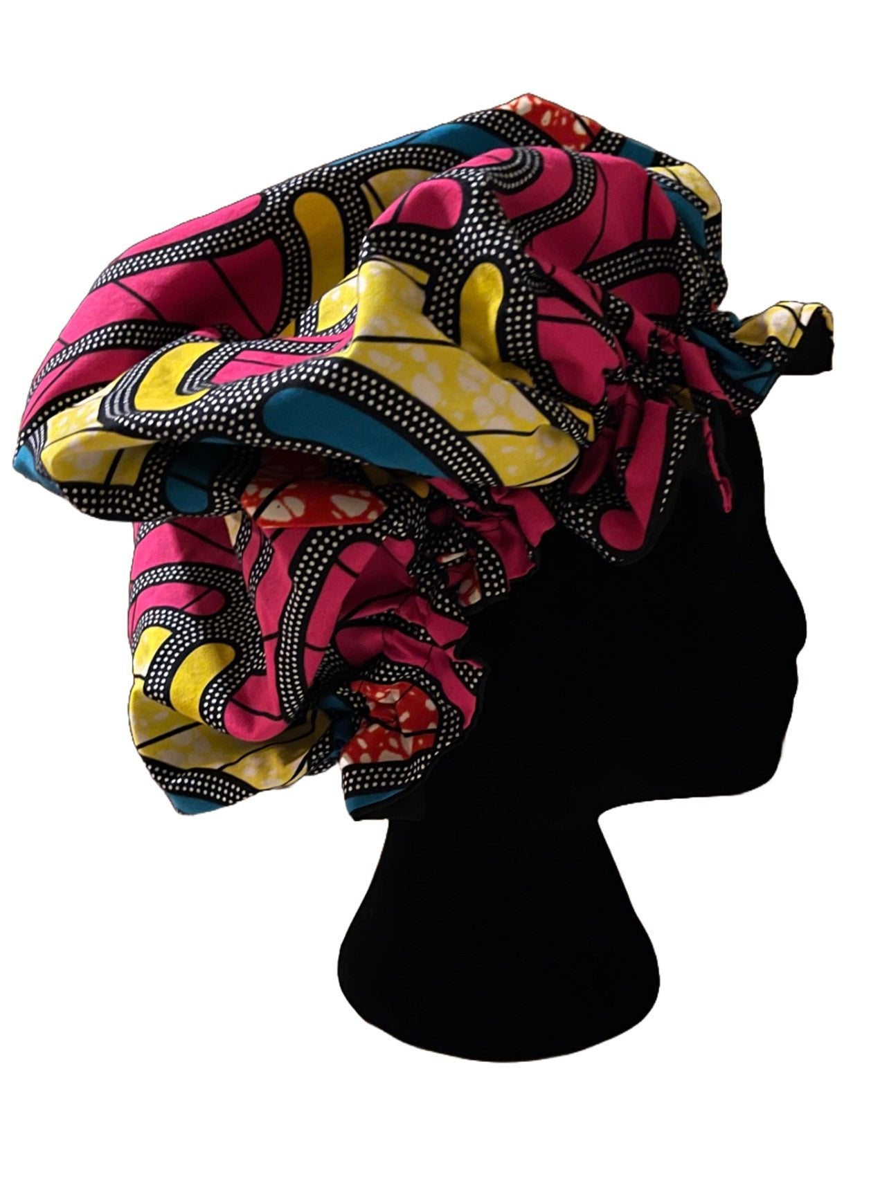 African Print Hair Bonnet